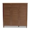 Baxton Studio Coolidge Walnut Finished 11-Shelf Wood Shoe Storage with Drawer 156-9391 - alternate 4